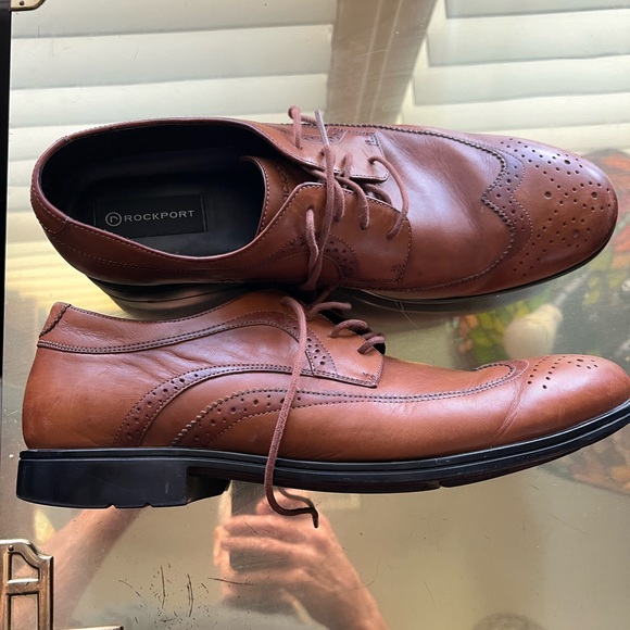 Mens Rockport Wingtip Shoes Size 2 